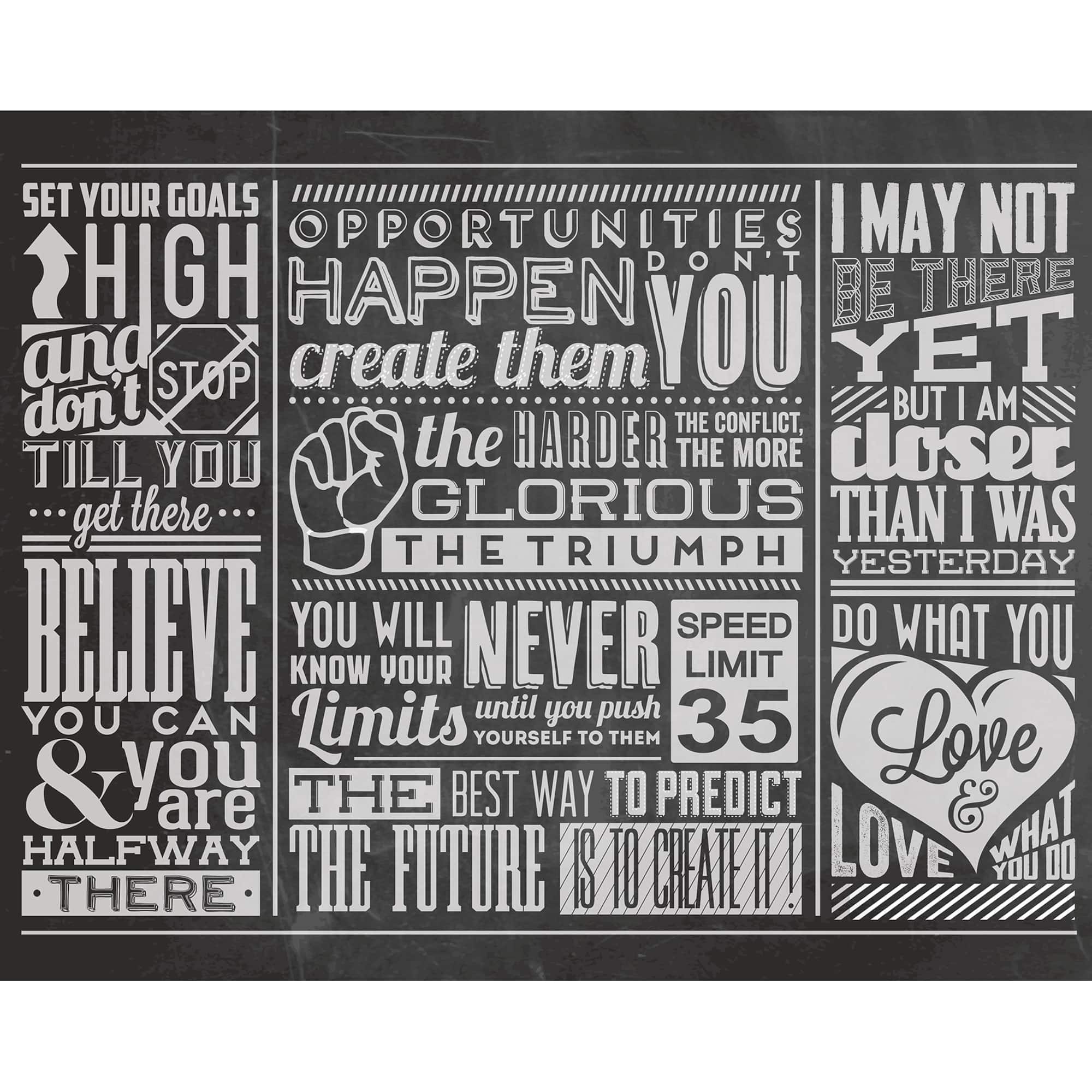 Ohpopsi Chalk Quotes Wall Mural
